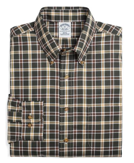 Brooks Brothers Non-iron Slim Fit Thick Windowpane Sport Shirt