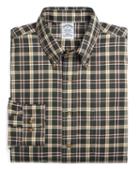 Brooks Brothers Non-iron Slim Fit Thick Windowpane Sport Shirt