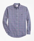 Brooks Brothers Men's Regent Fit Brushed Oxford Glen Plaid Sport Shirt