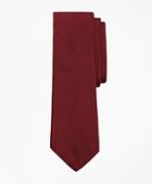 Brooks Brothers Burgundy Cotton And Silk Tie