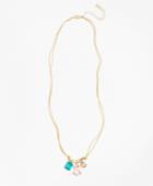 Brooks Brothers Women's Multi-crystal Drop Necklace
