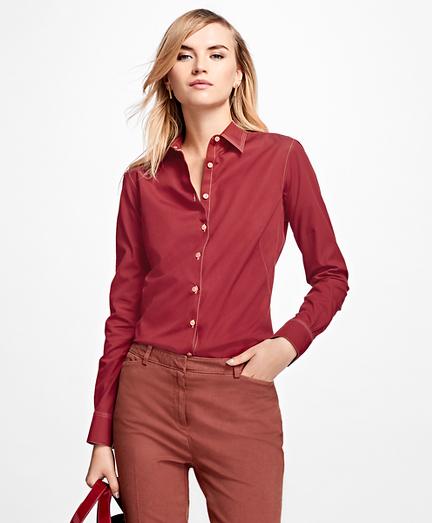 Brooks Brothers Non-iron Fitted Cotton Poplin Dress Shirt