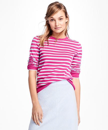 Brooks Brothers Stripe Crewneck Sweater