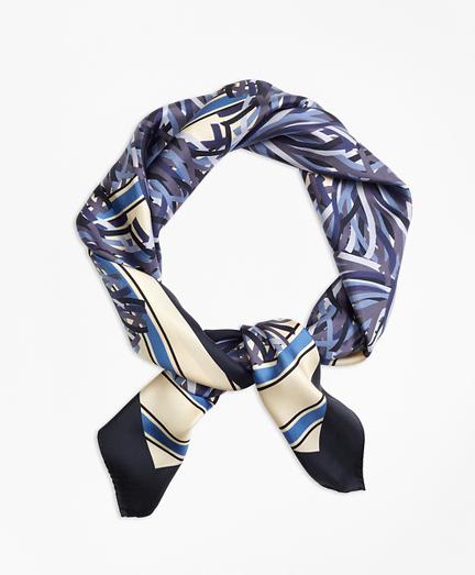 Brooks Brothers Silk Pompon Scarf