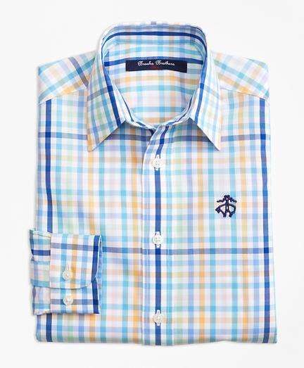 Brooks Brothers Non-iron Multi Plaid Sport Shirt