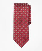 Brooks Brothers Men's Square Medallion And Mini Flower Tie