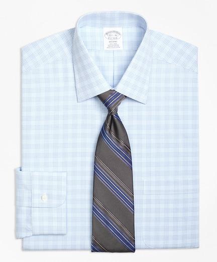Brooks Brothers Regent Fitted Dress Shirt, Non-iron Tonal Glen Plaid