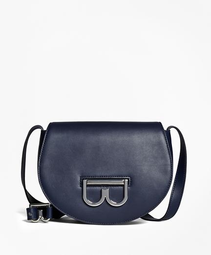 Brooks Brothers Leather Shana Crossbody Saddlebag