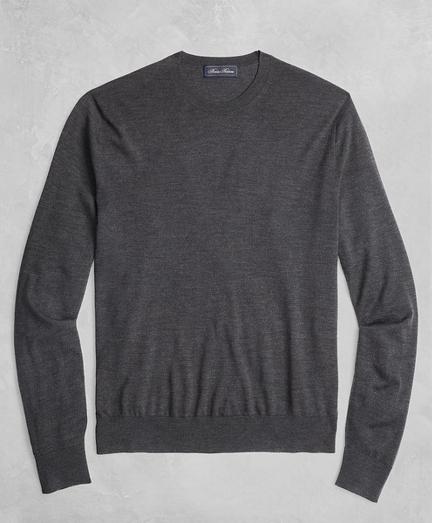 Brooks Brothers Golden Fleece 3-d Knit Fine-gauge Merino Crewneck Sweater