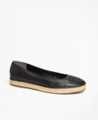 Brooks Brothers Women's Leather Espadrille Flats
