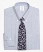 Brooks Brothers Men's Stretch Slim Fitted Dress Shirt, Non-iron Candy Stripe