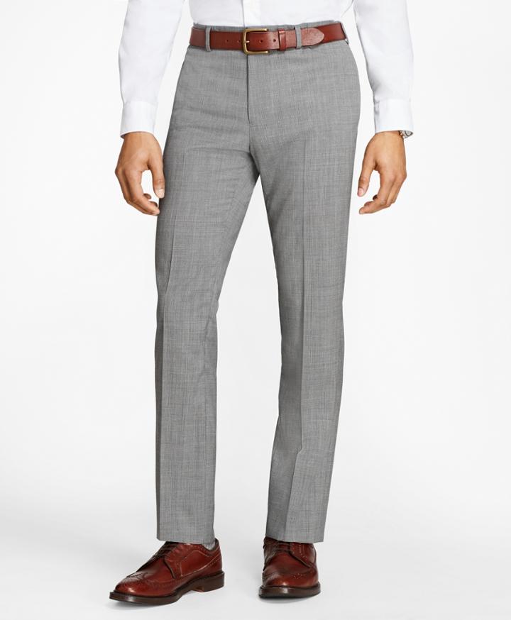 Brooks Brothers Men's Tick-weave Wool Suit Trousers