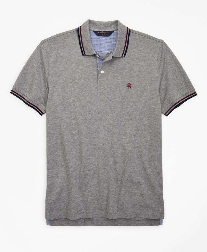 Brooks Brothers Men's Slim Fit Stripe Trim Polo Shirt