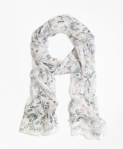 Brooks Brothers Herbarium Oversize Square Scarf