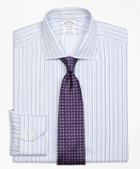 Brooks Brothers Regent Fitted Dress Shirt, Non-iron Alternating Triple Stripe