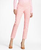 Brooks Brothers Slim-fit Gingham Double-weave Pants
