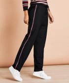 Brooks Brothers Stripe-trimmed Wool-blend Track Pants