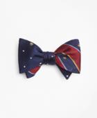 Brooks Brothers Men's Argyll Sutherland And Golden Fleece With Dot And Golden Fleece Reversible Bow Tie