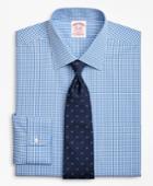 Brooks Brothers Men's Stretch Relaxed Fit Relaxed-fit Dress Shirt, Non-iron Gingham