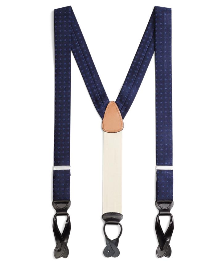 Brooks Brothers Men's Foulard Suspenders