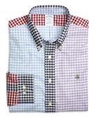 Brooks Brothers Supima Cotton Non-iron Slim Fit Gingham Fun Oxford Sport Shirt