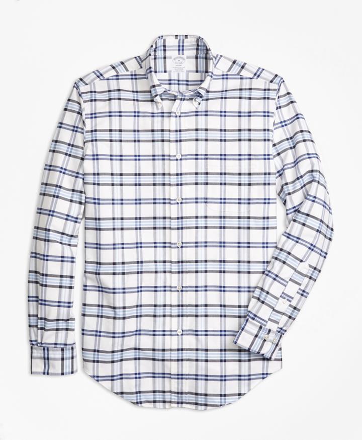 Brooks Brothers Men's Regent Fit Oxford Tartan Sport Shirt