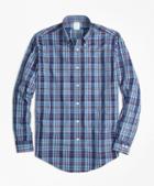 Brooks Brothers Non-iron Milano Fit Multi-plaid Sport Shirt