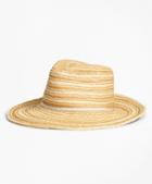 Brooks Brothers Striped Woven Straw Hat