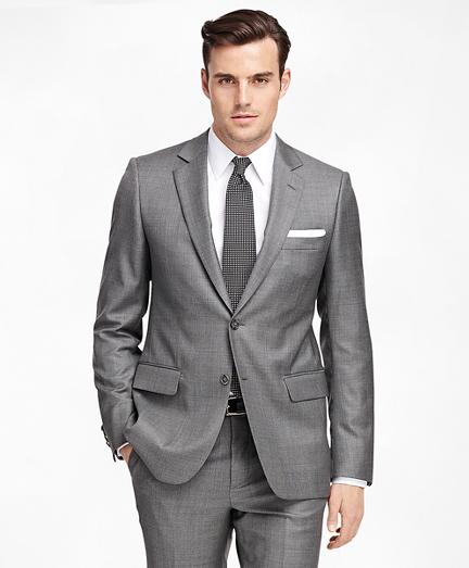 Brooks Brothers Fitzgerald Fit Saxxon Wool Sharkskin 1818 Suit