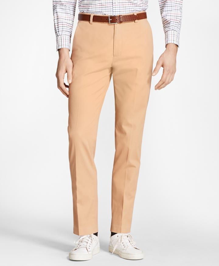 Brooks Brothers Men's Milano Fit Piece-dyed Supima Cotton Stretch Chinos