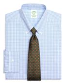 Brooks Brothers Men's Extra Slim Fit Slim-fit Dress Shirt, Non-iron Alternating Twin Check