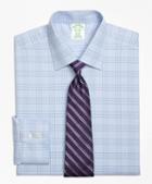 Brooks Brothers Non-iron Milano Fit Two-tone Glen Plaid Dress Shirt