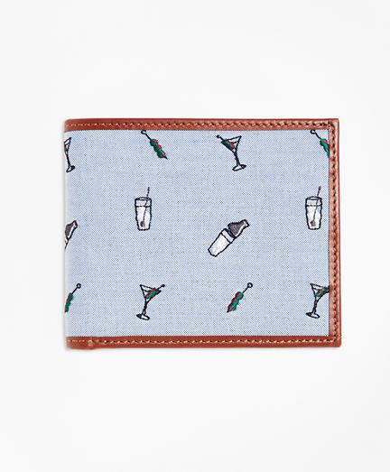 Brooks Brothers Martini Embroidered Wallet