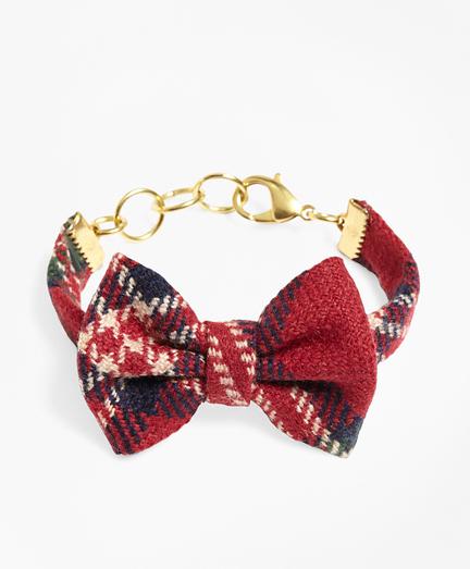 Brooks Brothers Kiel James Patrick Tartan Bow Tie Bracelet