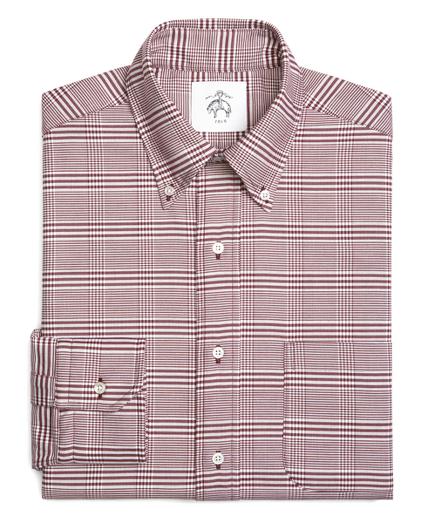 Brooks Brothers Prince Of Wales Oxford Button-down Shirt