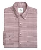 Brooks Brothers Prince Of Wales Oxford Button-down Shirt
