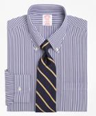 Brooks Brothers Non-iron Madison Fit Bengal Stripe Dress Shirt