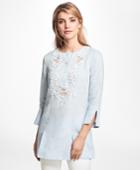 Brooks Brothers Women's Cord-embroidered Linen Tunic