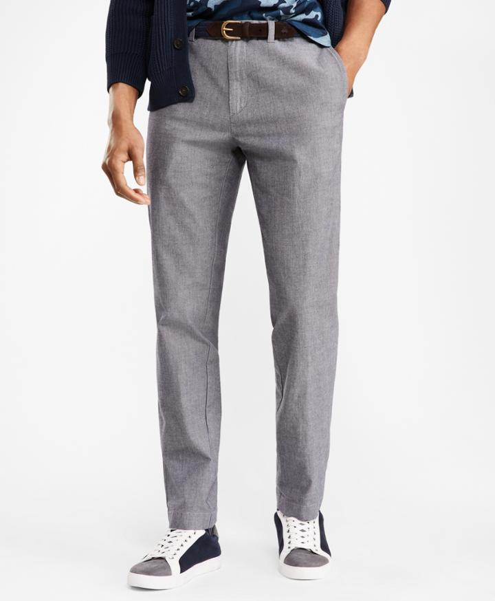 Brooks Brothers Men's Slim Chambray Chinos