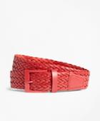 Brooks Brothers Women's Woven Leather Belt