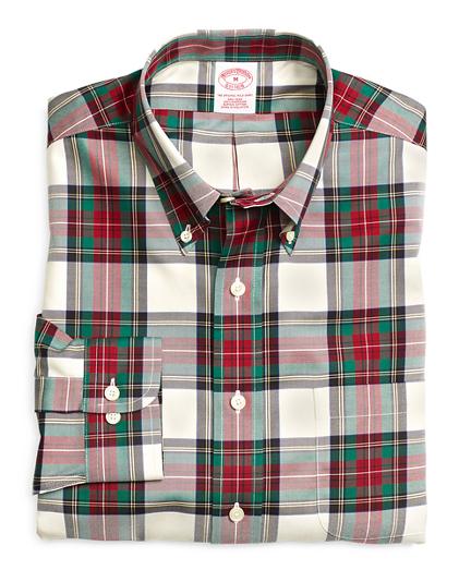 Brooks Brothers Non-iron Regular Fit Windowpane Sport Shirt