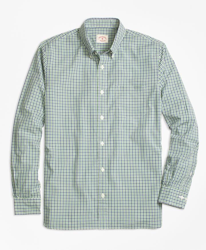 Brooks Brothers Men's Dual-tone Gingham Sport Shirt