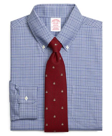 Brooks Brothers Non-iron Madison Fit Brookscool Glen Plaid Dress Shirt