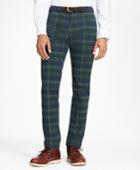 Brooks Brothers Men's Slim-fit Stewart Hunting Tartan Brushed Cotton Twill Chinos