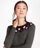 Brooks Brothers Geometric-pattern Cashmere Sweater