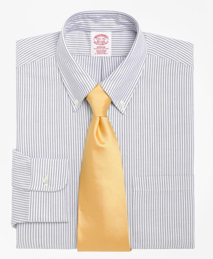 Brooks Brothers Men's Regular Fit Stripe Dress Shirt