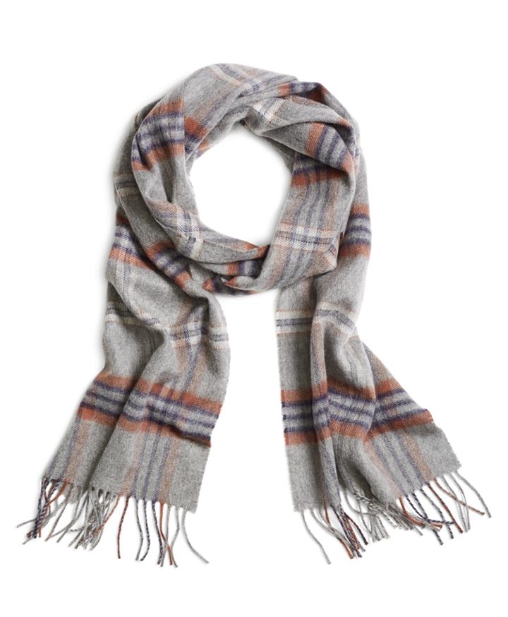 Brooks Brothers Men's Cashmere Tartan Scarf