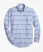 Brooks Brothers Men's Regent Fit Oxford Bb#1 Windowpane Sport Shirt