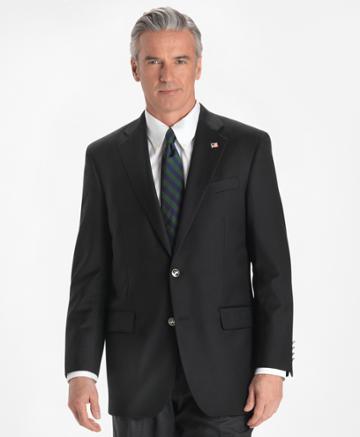 Brooks Brothers Men's Country Club Saxxon Wool Two-button Blazer