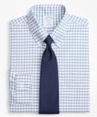 Brooks Brothers Brookscool Regent Fitted Dress Shirt, Non-iron Sidewheeler Windowpane